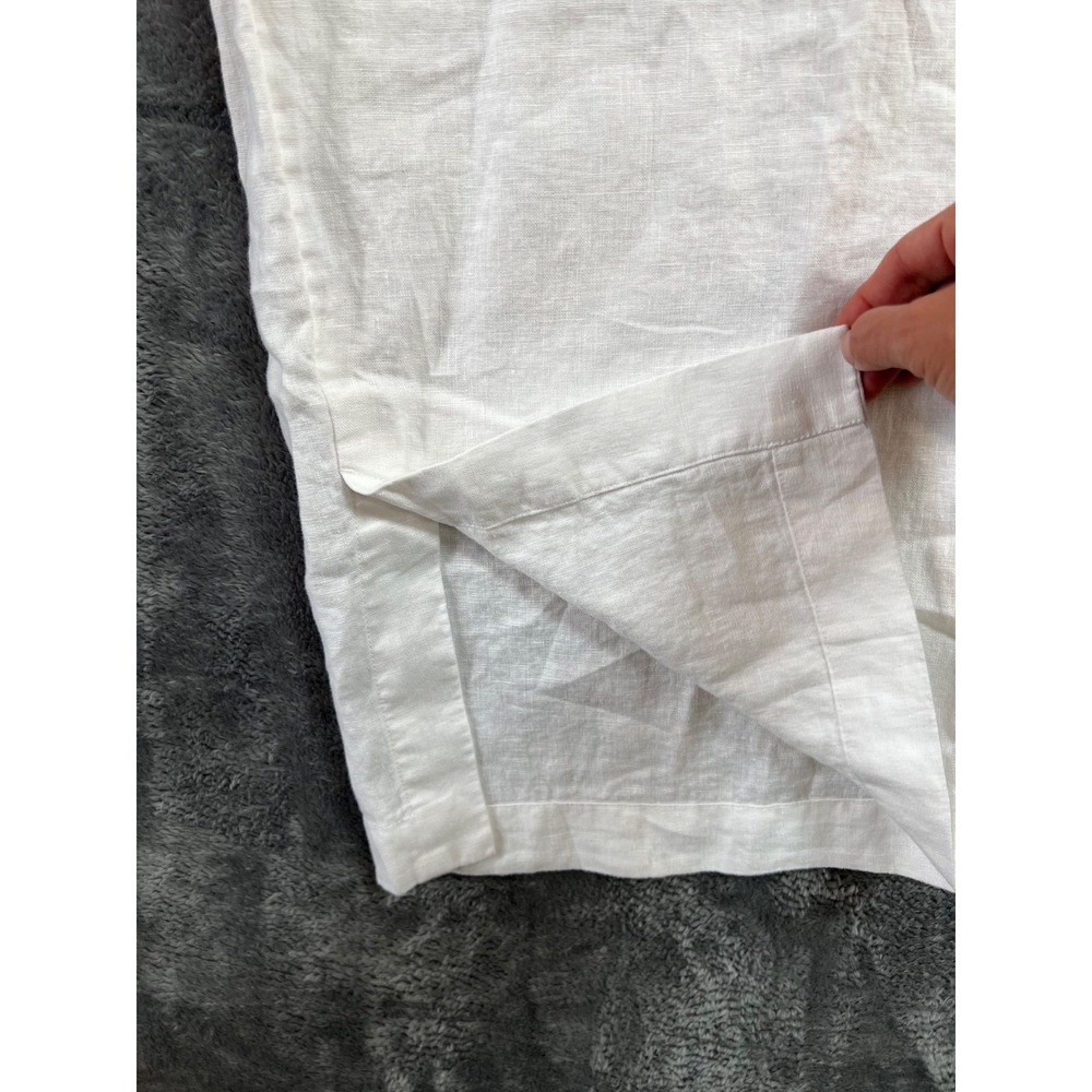 Athleta Retreat Linen Pants Womens 2X White Wide Leg High Rise NWOT - Picture 4 of 10